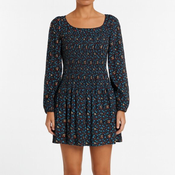 Maje multicolor floral print long sleeve dress size 2 - Picture 1 of 5